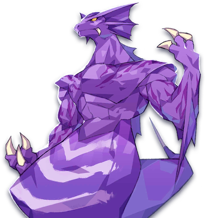 naga (monster farm), line: monster farm, monster farm, official art, claws, fangs, fins, head fins, monster, muscular, snake boy