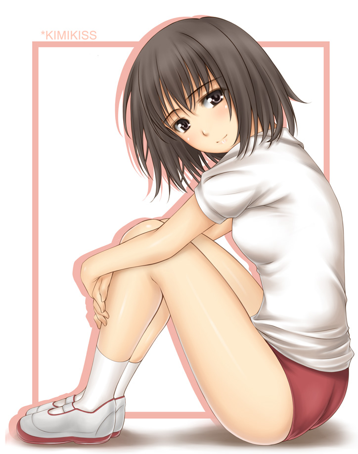 ribucci, hoshino yuumi, kimi kiss, tagme, buruma, gym uniform, solo