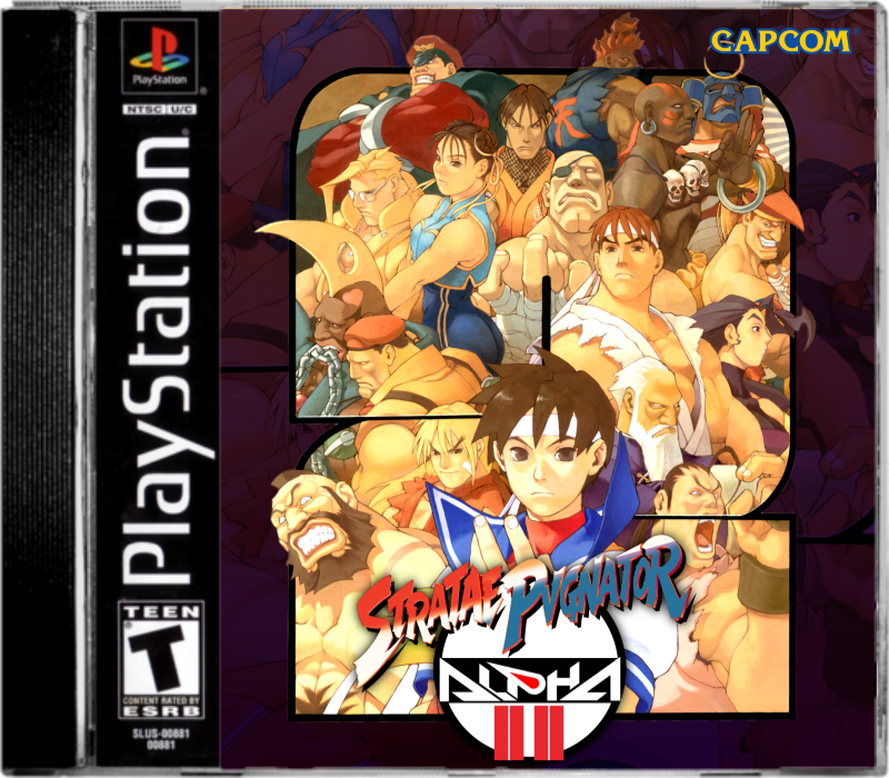 adon (street fighter), akuma (street fighter), birdie (street fighter), charlie nash, chun-li, dhalsim, guy (final fight), hibiki dan, kasugano sakura, ken masters, m. bison, rolento, rose (street fighter), ryu (street fighter), sagat, sodom, vega (street fighter), zangief, capcom, street fighter, street fighter zero (series), third-party edit, chest hair, dougi, game console, headband, karate gi, latin text, playstation 1, video game