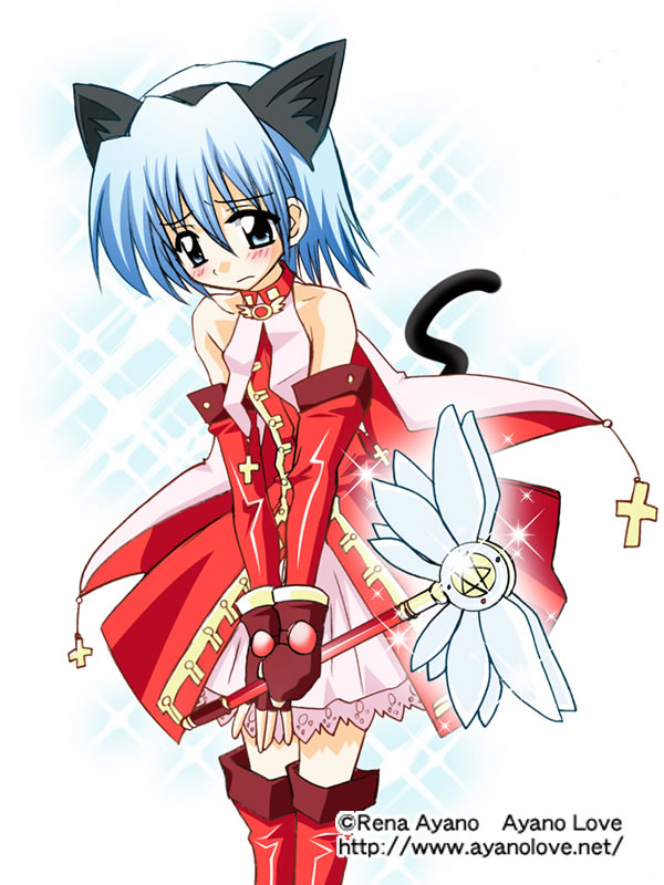 ayano rena, ayasaki hayate, fate/hollow ataraxia, fate/stay night, fate (series), hayate no gotoku!, 1boy, animal ears, cat boy, cat ears, crossdressing, crossdressing (mtf), male focus, parody, solo, trap