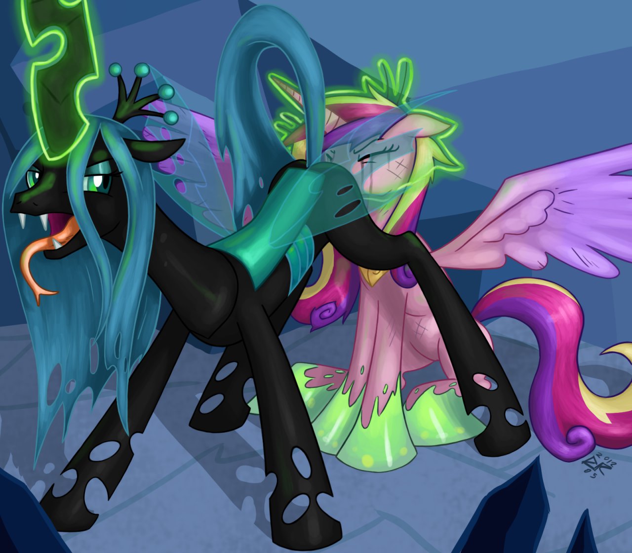 Rule34 – If it exists, there is porn of it / princess cadance (mlp), queen chrysalis (mlp) / 38325