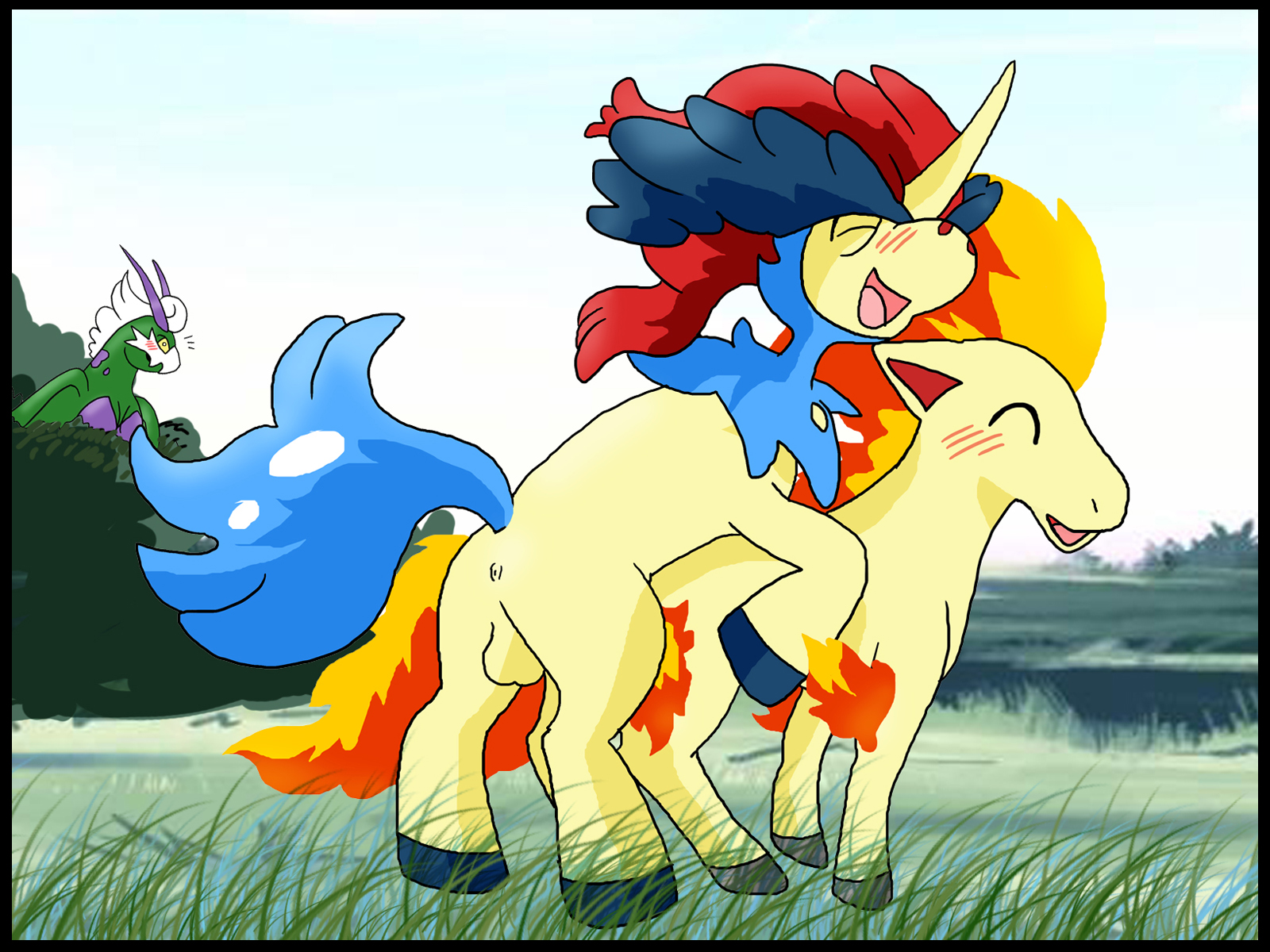Rule34 – If it exists, there is porn of it / hikozarulove, keldeo, ponyta, tornadus / 38470
