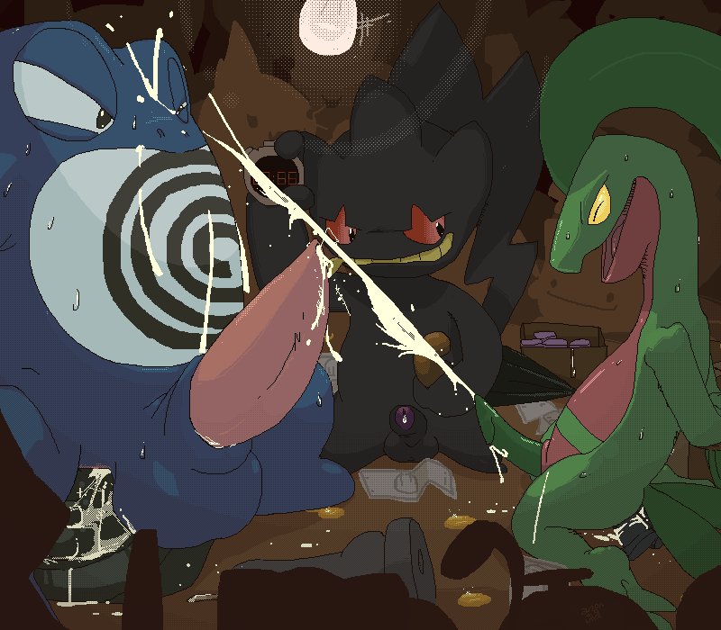Rule34 – If it exists, there is porn of it / argon vile, banette, grovyle, poliwrath / 38518