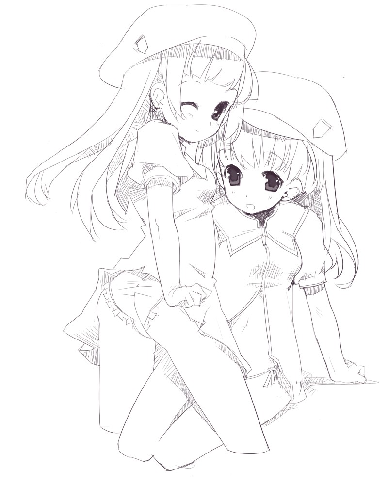 marzy dog, original, tagme, greyscale, monochrome, one eye closed, panties, underwear, wink