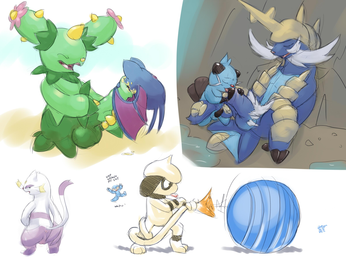 Rule34 – If it exists, there is porn of it / argon vile, dewott, maractus, mienshao, samurott, smeargle, zubat / 38545