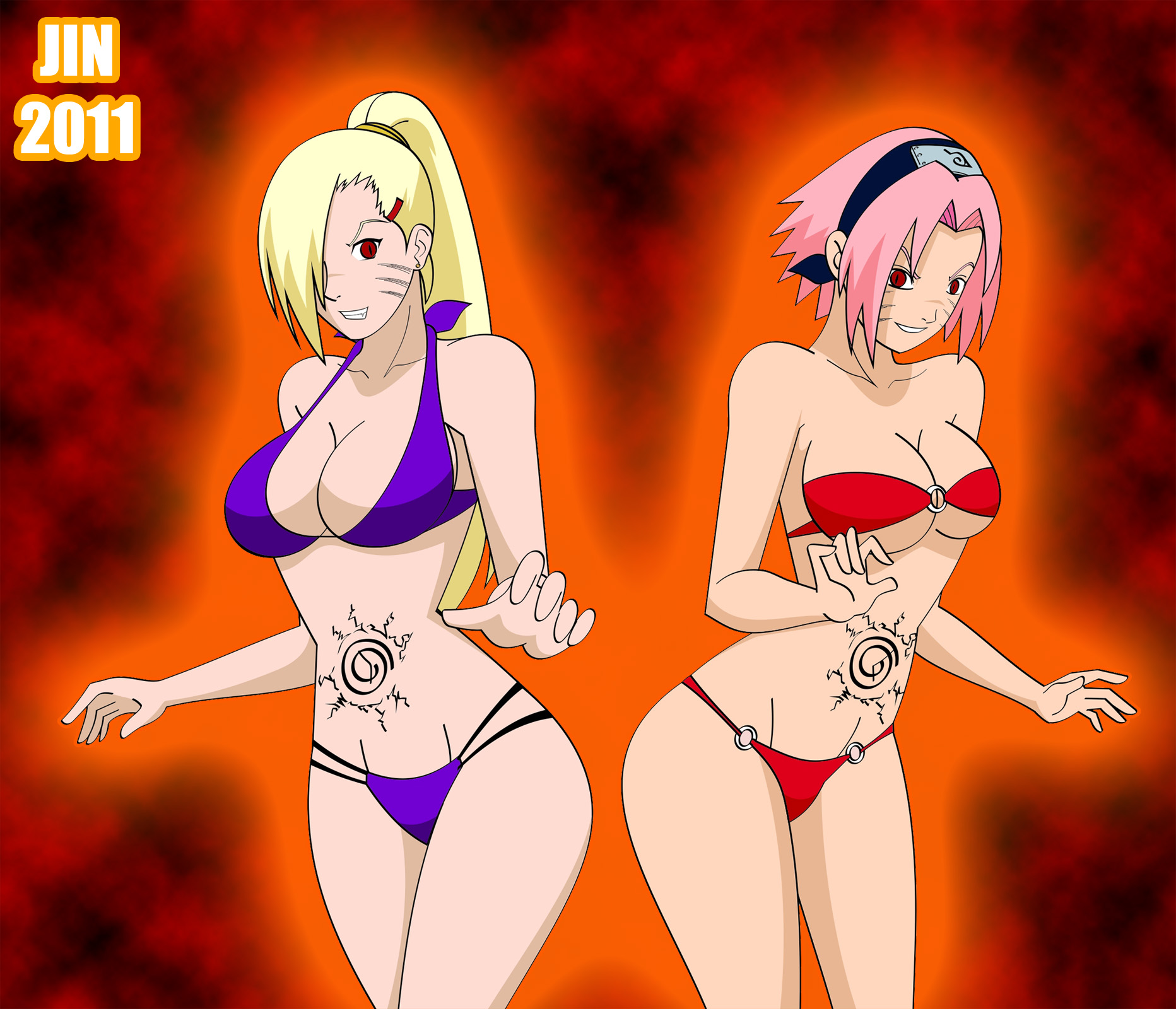 Rule34 – If it exists, there is porn of it / jimryu, ino yamanaka, sakura haruno / 38628