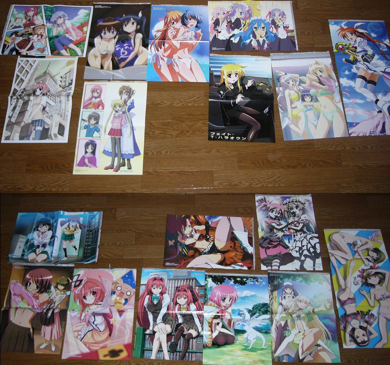 hiide, horiguchi yukiko, horiuchi hiroyuki, horiuchi osamu, ibe yukiko, ishikawa youichi, koseki masaru, kurashima tomoyasu, kurata ayako, morita kazuaki, okuda yasuhiro, oonami futoshi, saitou tetsuhito, suzuki gou, takamura kazuhiro, uon taraku, aizawa sakuya, akihime sumomo, amami haruka, asai mugi, ayane (nagasarete airantou), caro ru lushe, corticarte apa lagranges, ebihara chinami, edomae lunar, elwing, fate testarossa, friedrich (nanoha), fujimura shizu, hagiwara yukiho, hayama umi, hiiragi kagami, hiiragi tsukasa, ichinose nono, izumi konata, katsura hinagiku, kazami mizuho, kujou miyaho, kujou sonomi, kusanagi kei, maria (hayate no gotoku!), marie (onegai teacher), minase iori, rokujou miyaho, ryomou shimei, ryuna, ryuuna (shining tears), saginomiya isumi, sanzen'in nagi, seto sun, shidou matagu, sonsaku hakufu, suzu (nagasarete airantou), takamachi nanoha, takara miyuki, yoko littner, yuki-chan, code-e, girl's avenue, hayate no gotoku!, hitohira, idolmaster, idolmaster xenoglossia, ikkitousen, ikkitousen dragon destiny, kono aozora ni yakusoku wo, lucky star, lyrical nanoha, mahou shoujo lyrical nanoha, mahou shoujo lyrical nanoha strikers, megami magazine, nagasarete airantou, nanatsuiro drops, onegai teacher, seto no hanayome, shining (series), shining tears, shinkyoku soukai polyphonica, tengen toppa gurren lagann, highres, non-web source, official art, photo (medium), scan, 00s, 6+girls, angel wings, animal ears, bikini, bikini top only, bottomless, bra, breasts, cat ears, chibi, cleavage, clothes lift, covered erect nipples, crease, dress, dual persona, elf, eyepatch, feet, flat chest, frilled thigh strap, glasses, gothic lolita, grabbing another's breast, groping, gun, japanese clothes, kimono, large breasts, lingerie, lolita fashion, maid, multiple girls, no bra, nude, panties, pantyhose, pointy ears, sarashi, school uniform, see-through clothes, shirt lift, siblings, sisters, sweat, swimsuit, thigh strap, thighhighs, twins, underboob, underwear, undressing, waitress, weapon, wings, wooden floor, yuri