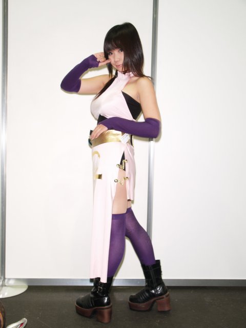 chocoball, real life, cosplay photo, photo (medium), 1girl, asian, boots, cosplay, elbow gloves, female focus, gloves, pantyhose, solo, thighhighs