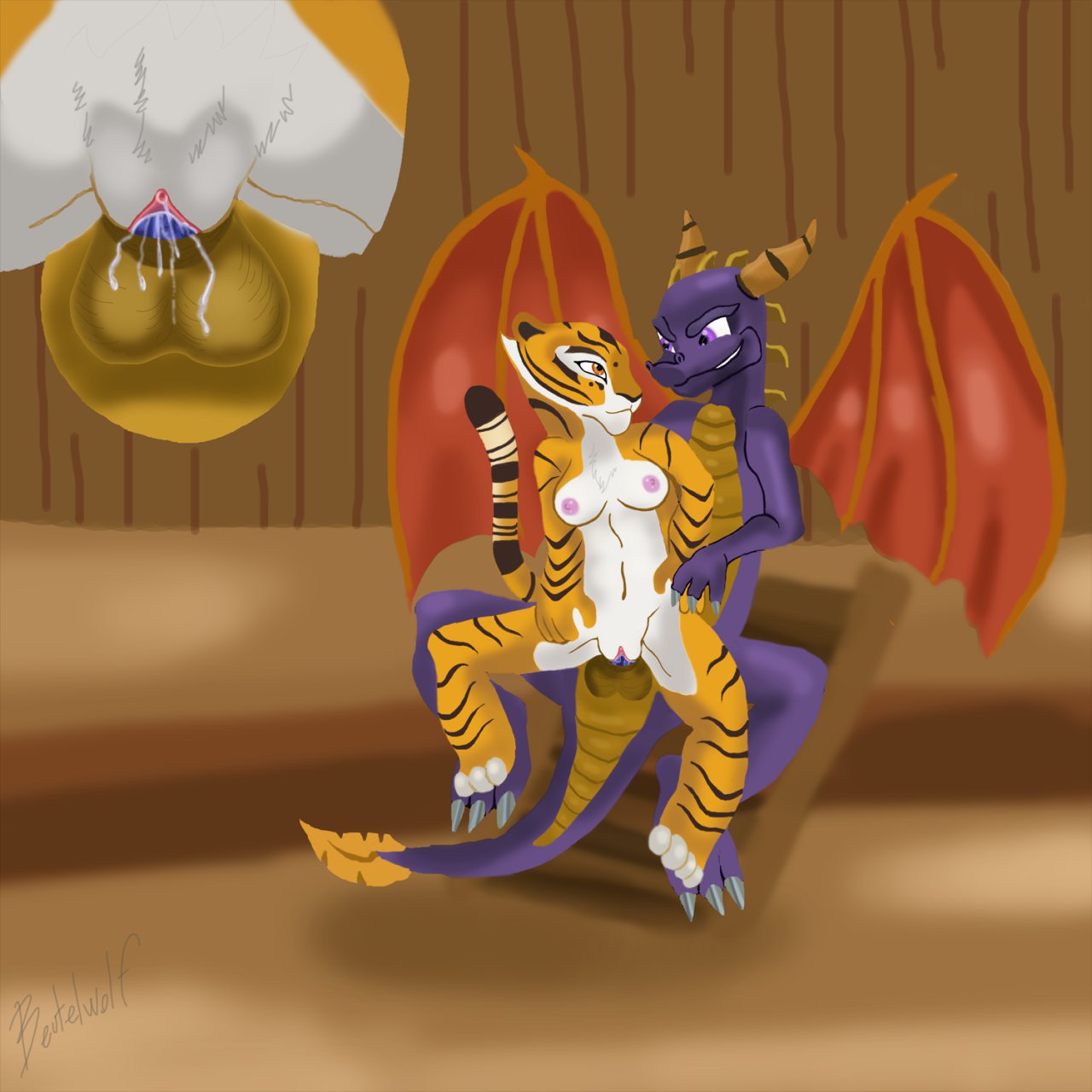 Rule34 – If it exists, there is porn of it / beutelwolf, master tigress, spyro / 39342
