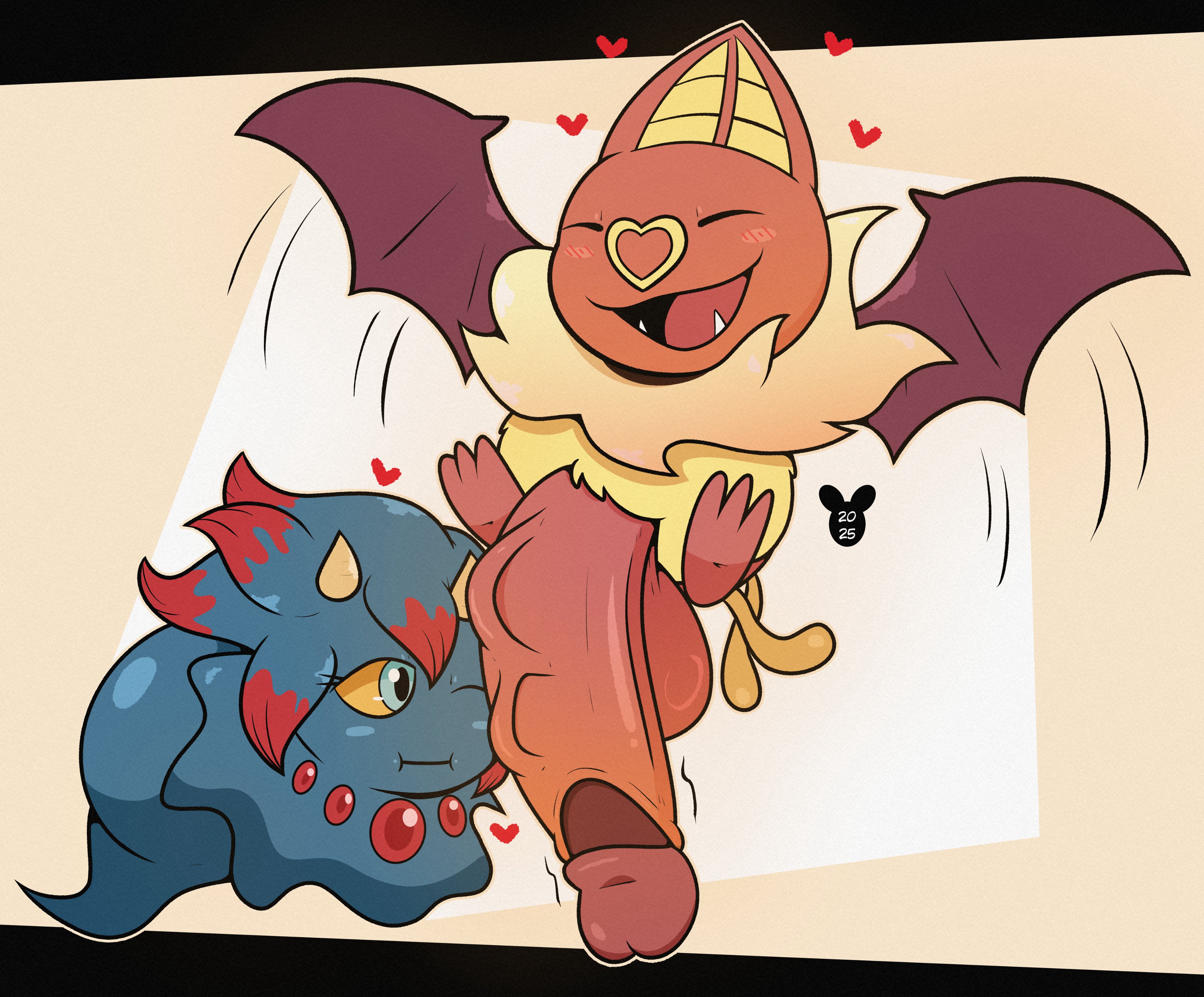 Rule34 – If it exists, there is porn of it / misdreavus, pokemon (species), swoobat / 8642370