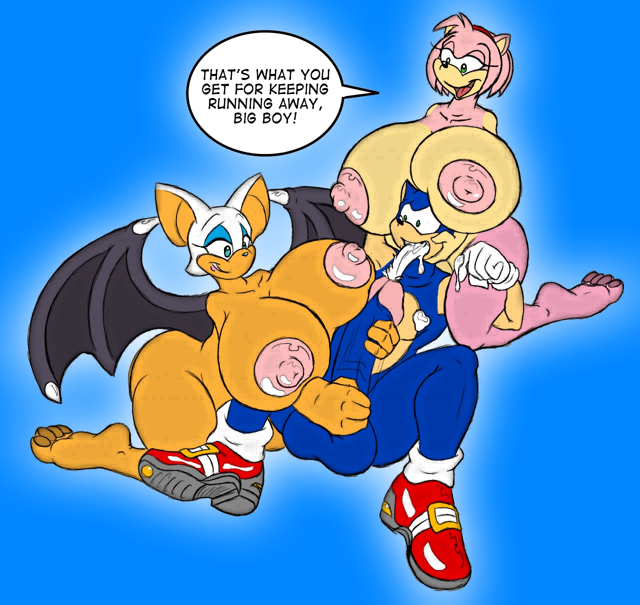Rule34 – If it exists, there is porn of it / badgerben, amy rose, rouge the bat, sonic the hedgehog / 40602