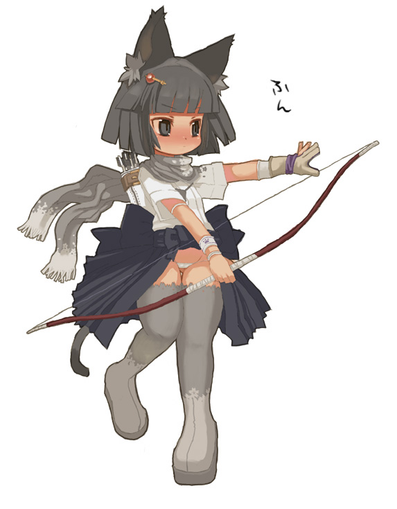 rikose, original, animal ears, cat ears, lowleg, lowleg panties, panties, pantyshot, solo, underwear