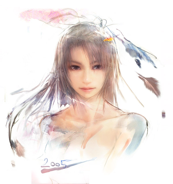 koyama sousuke, samael, original, 1girl, black hair, female focus, nude, realistic, short hair, solo