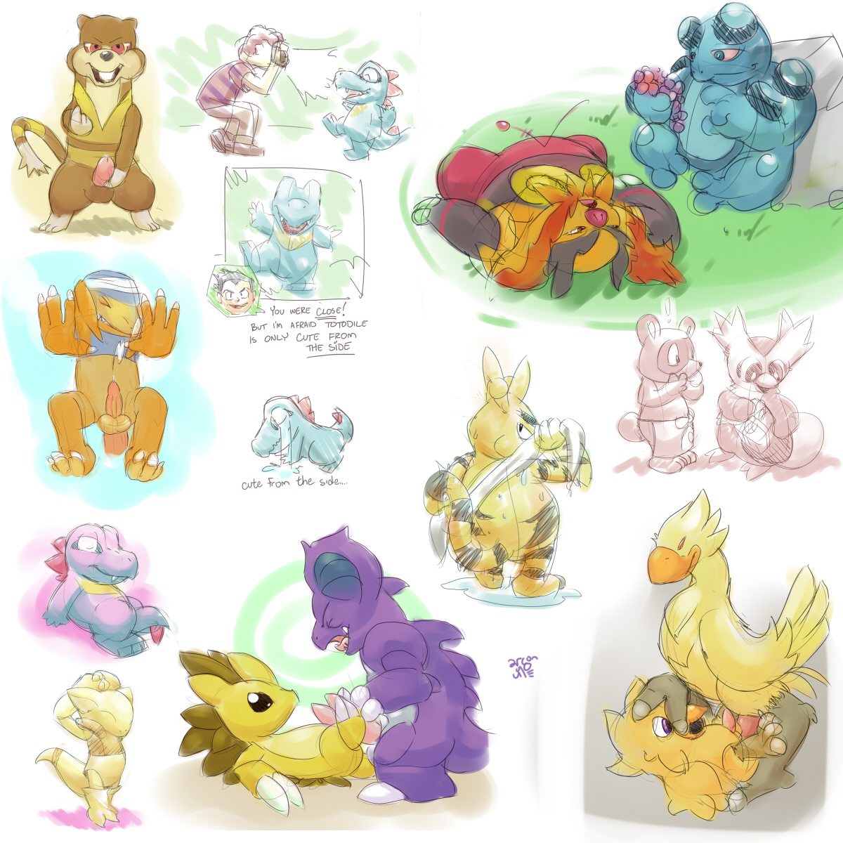 Rule34 – If it exists, there is porn of it / argon vile, abra, chocobo, delibird, electabuzz, emboar, nidoking, sandslash, seismitoad, tom nook, totodile, watchog / 41099