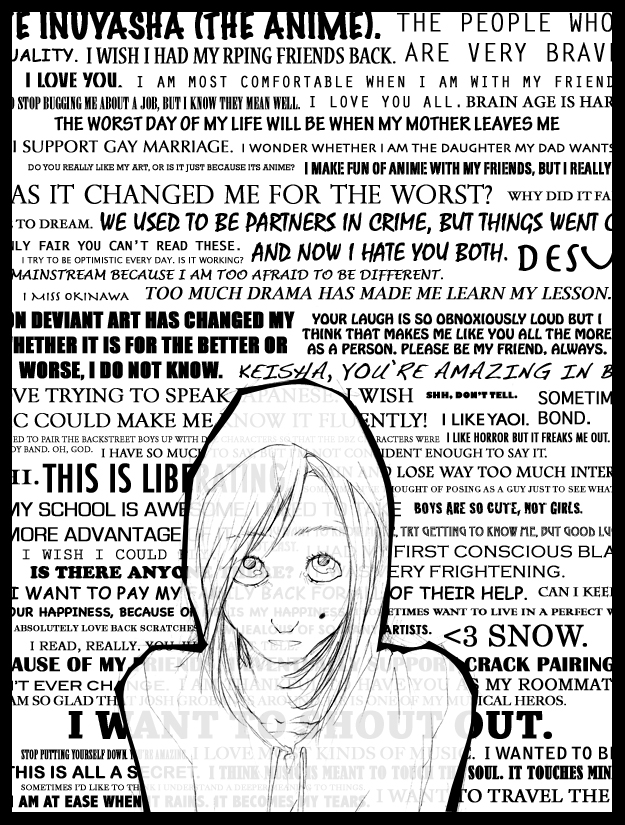 1girl, female focus, greyscale, hood, hoodie, mole, monochrome, sad, solo, truth