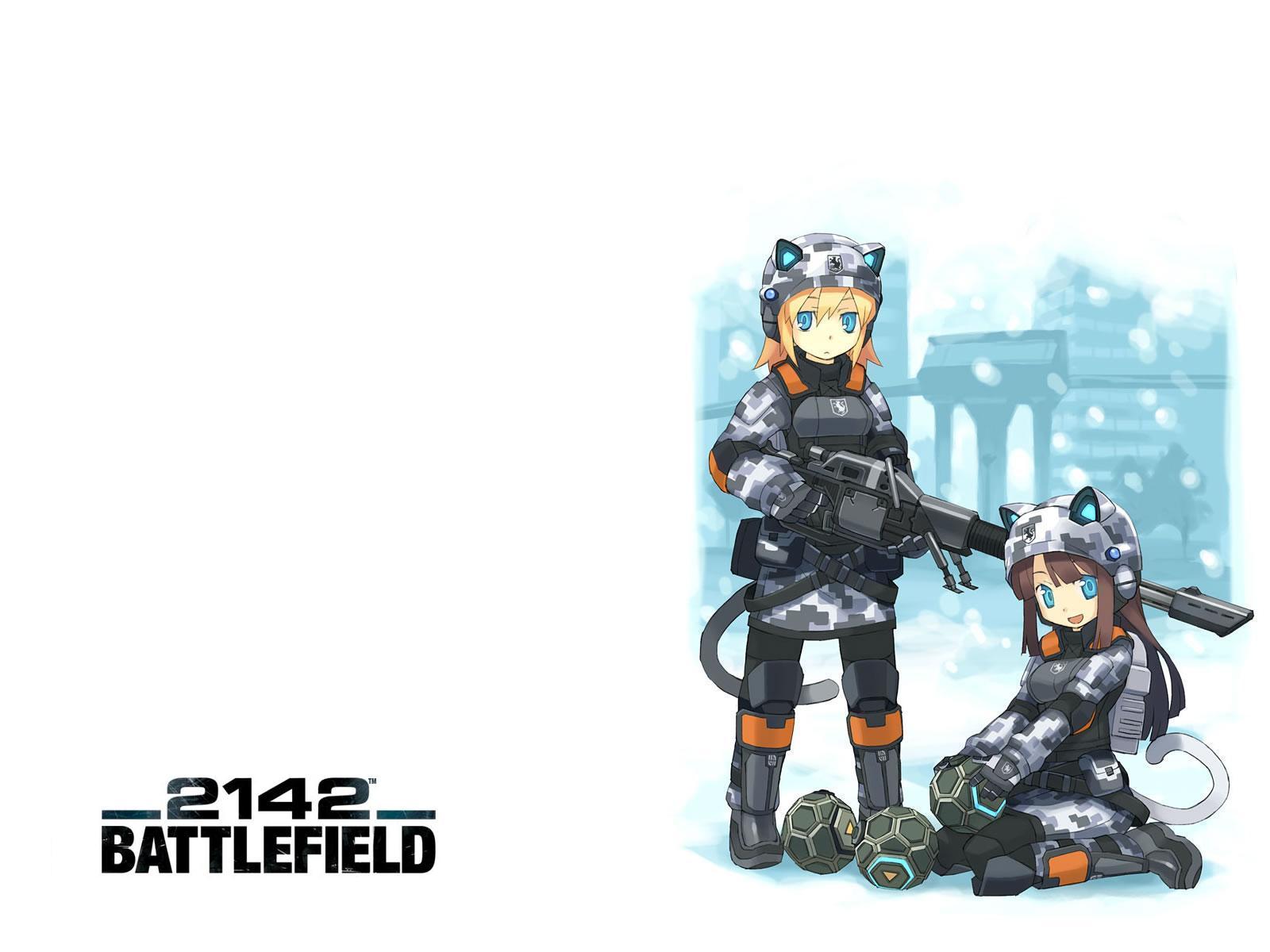 battlefield (series), battlefield 2142, highres, tagme, animal ears, camouflage, cat ears, digital camouflage, gun, moe (phrase), weapon