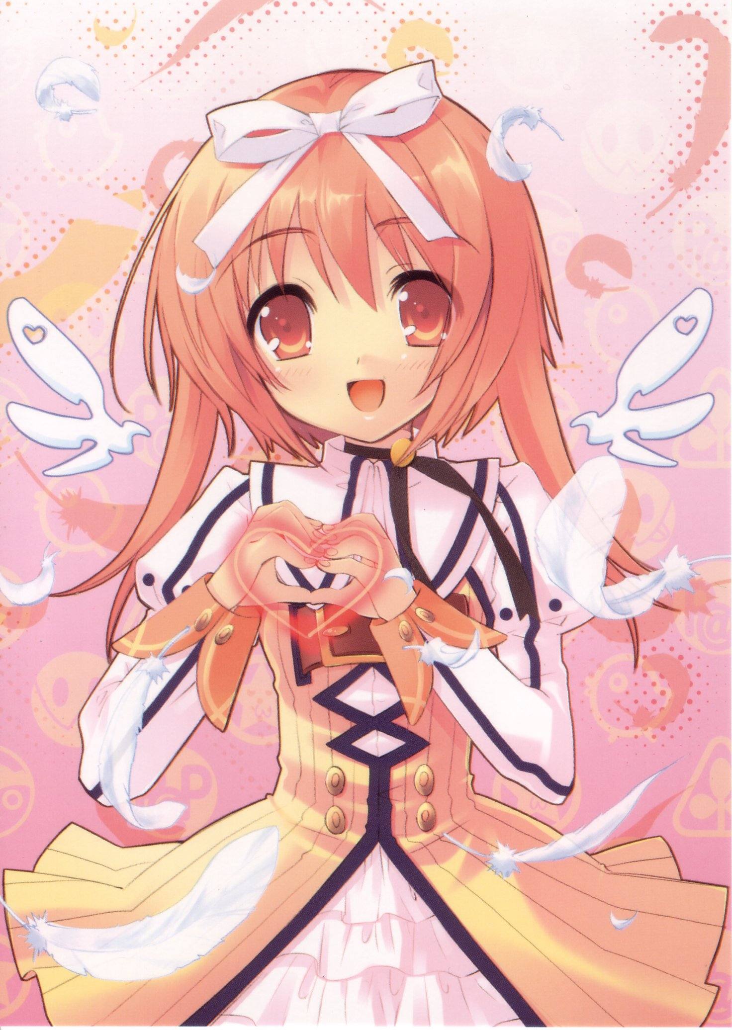 ito noizi, akihime sumomo, nanatsuiro drops, highres, tagme, 00s, dress, ribbon, solo