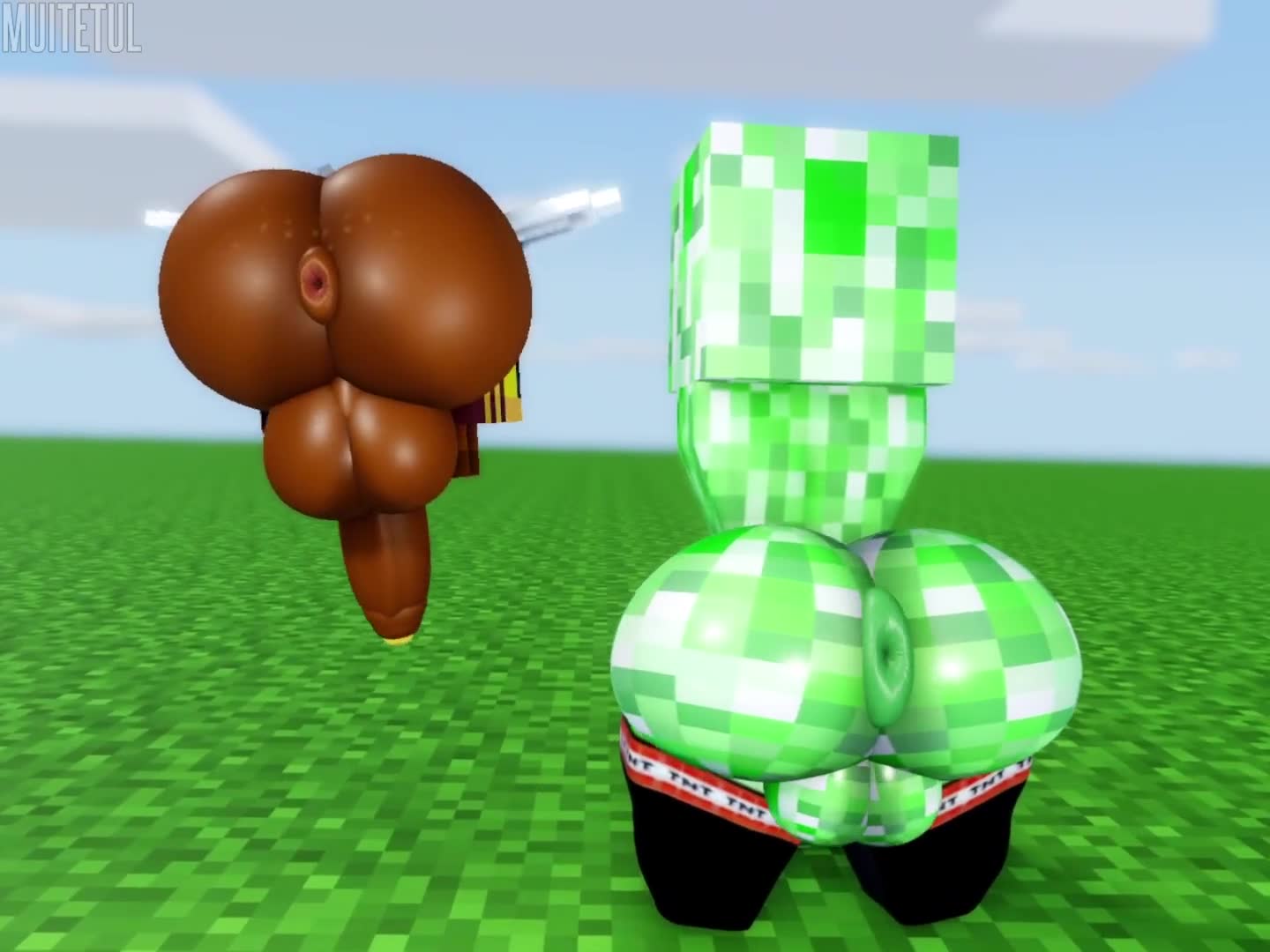 Rule34 – If it exists, there is porn of it / creeper, steve (minecraft) / 8642844