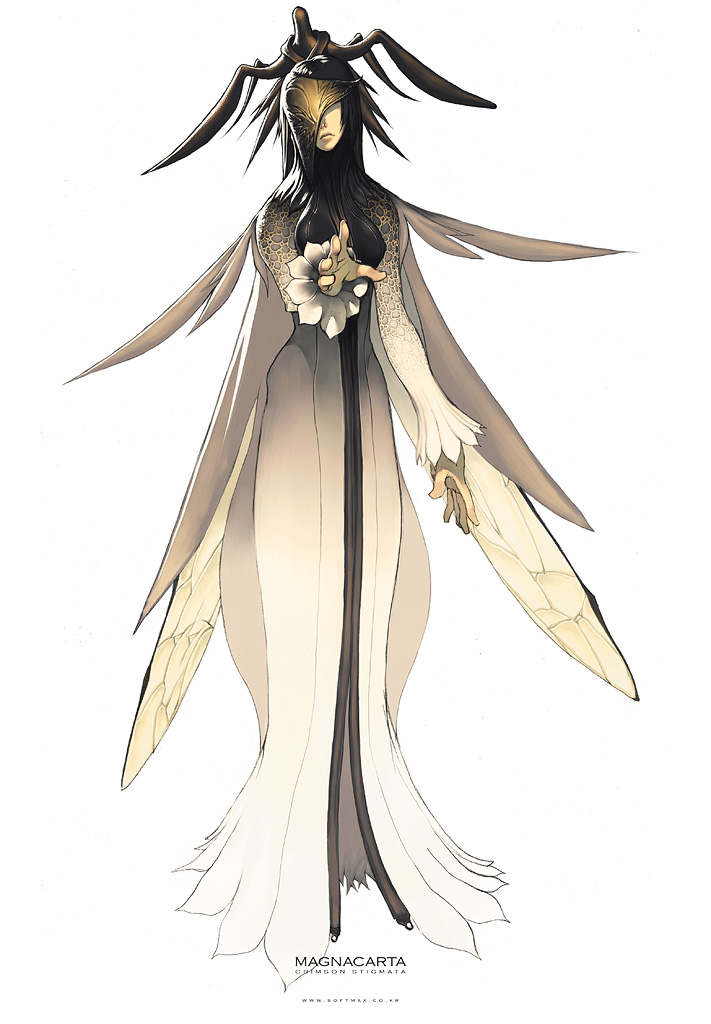 kim hyung tae, amila, magna carta, magna carta crimson stigmata, dress, long hair, wings