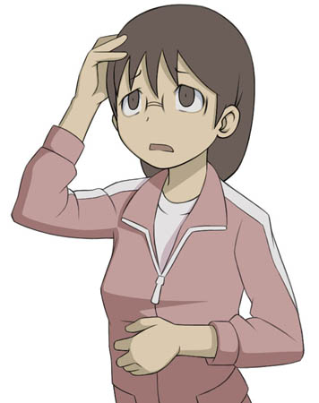 caryo, midori boushi, maiko-sensei (dennou coil), dennou coil, lowres, 00s, 1girl, brown eyes, brown hair, female focus, glasses, solo