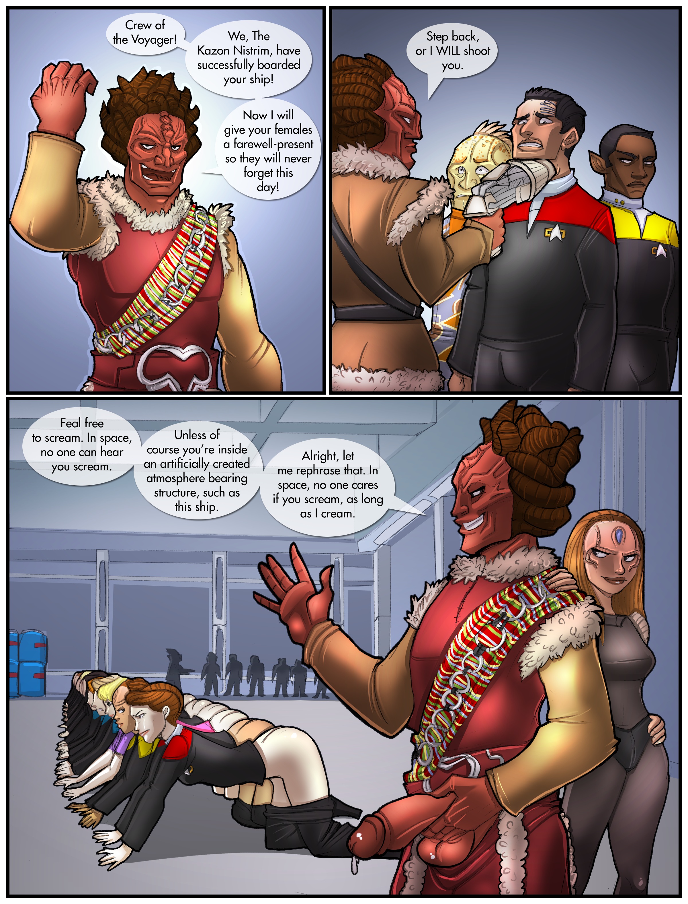 Rule34 – If it exists, there is porn of it / neelix, shia (artist), anthony de longis, chakotay, ensign brooks, ethan fillips, jennifer lien, jenny delaney, kate mulgrew, kathryn janeway, kazon nistrim, maje culluh, martha hackett, megan delaney, robert beltran, roxanne biggs dawson, samantha wildman, seska, tim russ, tuvok / 42696