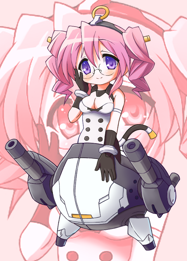 9law, takara miyuki, vitulus, busou shinki, lucky star, cosplay, glasses, mecha musume, solo