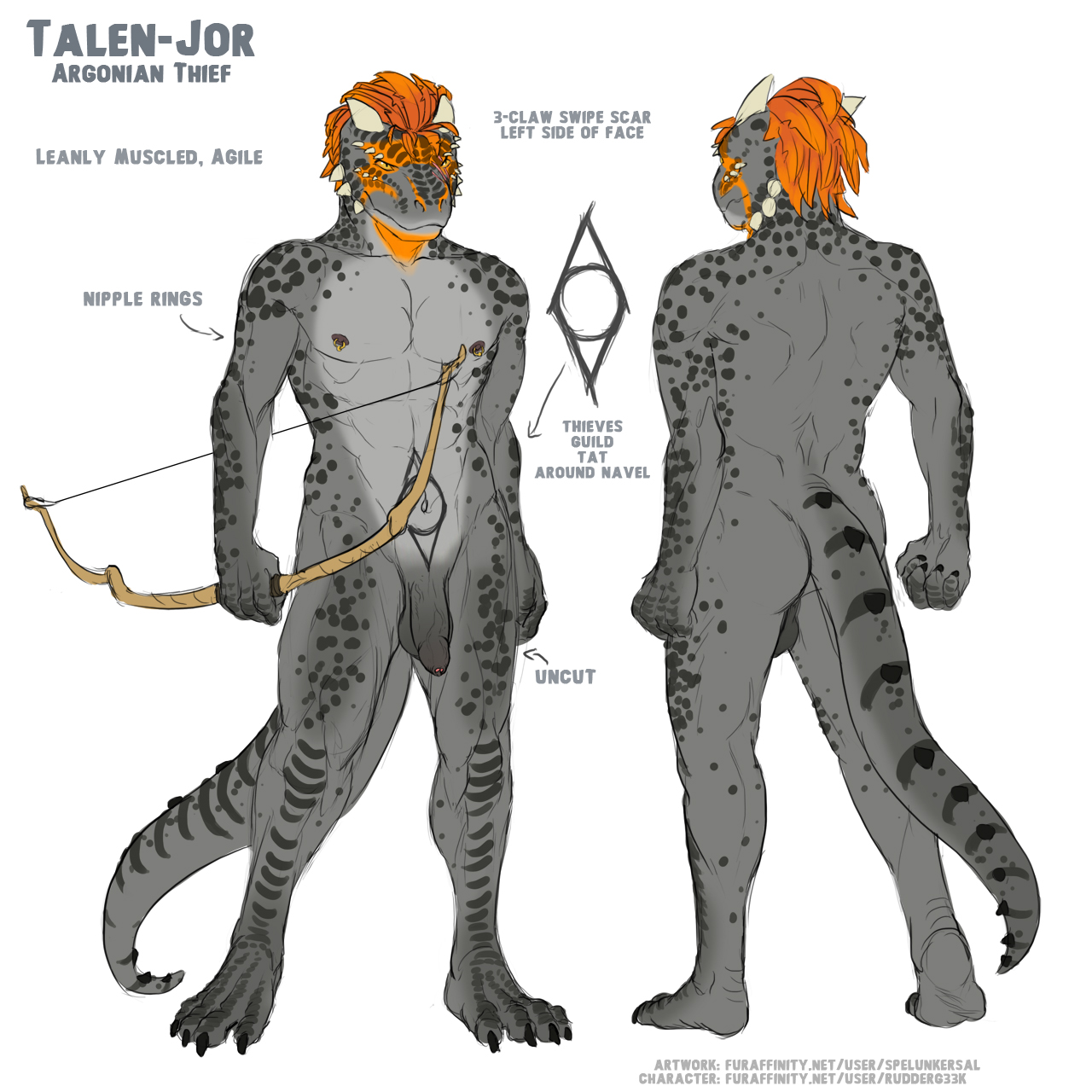 Rule34 – If it exists, there is porn of it / orange, spelunker sal, argonian, talen-jor / 43072