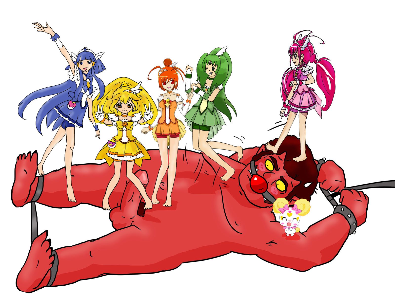 Rule34 – If it exists, there is porn of it / akaoni, cure beauty, cure happy, cure march, cure peace, cure sunny / 43523