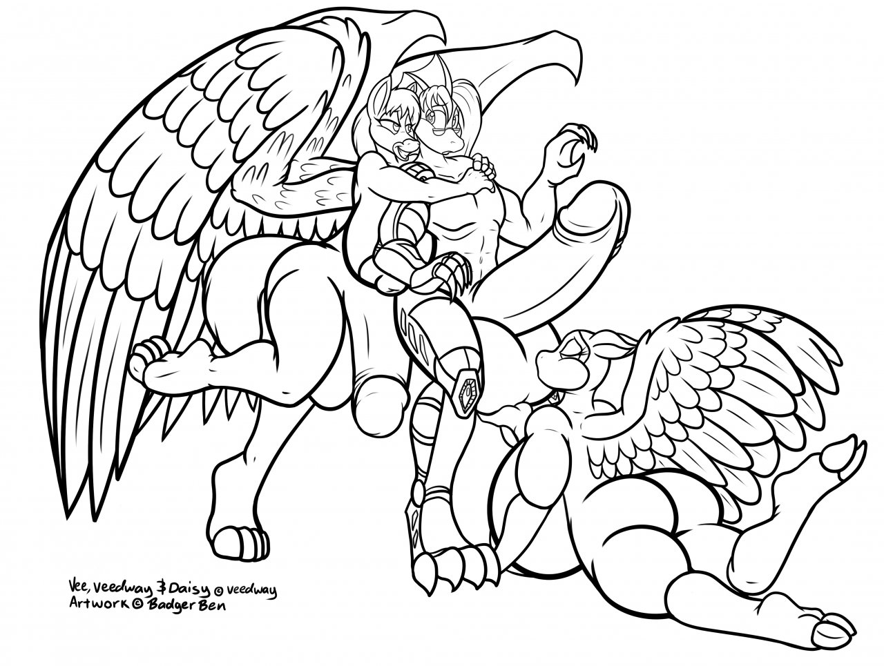 Rule34 – If it exists, there is porn of it / badgerben, daisy veedway, original character, vee stripe, veedway constantine / 43616