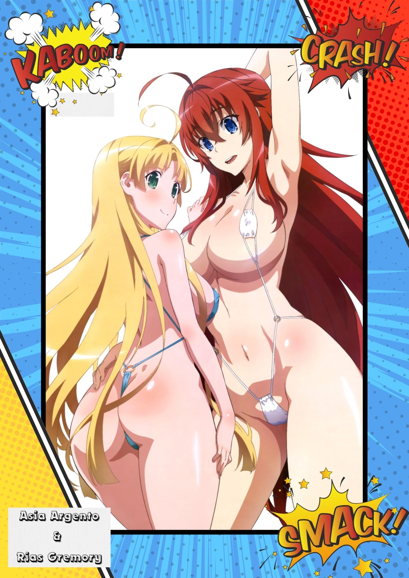 asia argento, rias gremory, highres, tagme