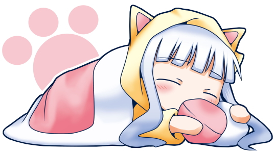 sukiyo, aisaka sayo, mahou sensei negima!, 00s, 1girl, animal ears, cat ears, female focus, pajamas, solo