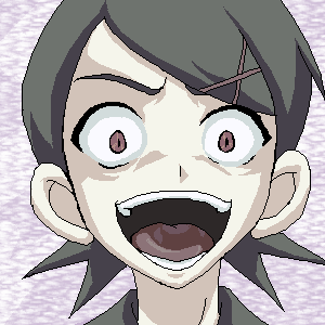 fuura kafuka, sonozaki shion, higurashi no naku koro ni, sayonara zetsubou sensei, lowres, tagme, oekaki, parody, portrait, solo