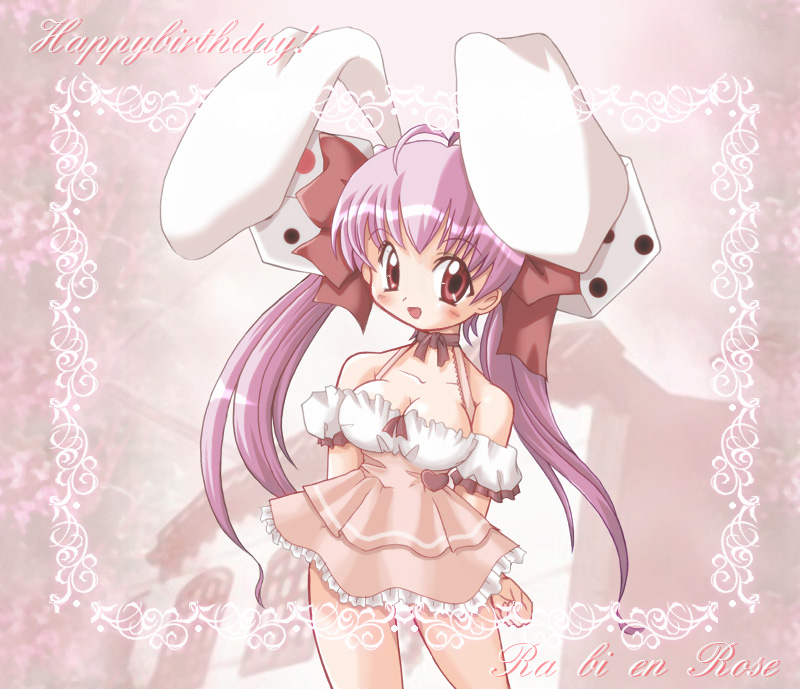 usada hikaru, di gi charat, tagme, 1girl, animal ears, female focus, rabbit ears, solo