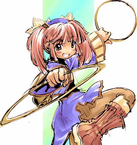 myuracchi (ayashii hon'ya), myuratch, mint (dewprism), dewprism, lowres, 1girl, boots, female focus, jewelry, knee boots, pantyhose, pink hair, ring, solo, twintails