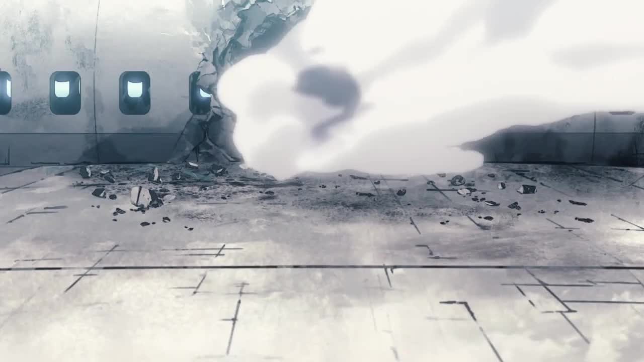 gaku (sakamoto days), sakamoto taro, sakamoto days, animated, tagme, video, aircraft, airplane, battle, beach, landing gear, ocean, wheel