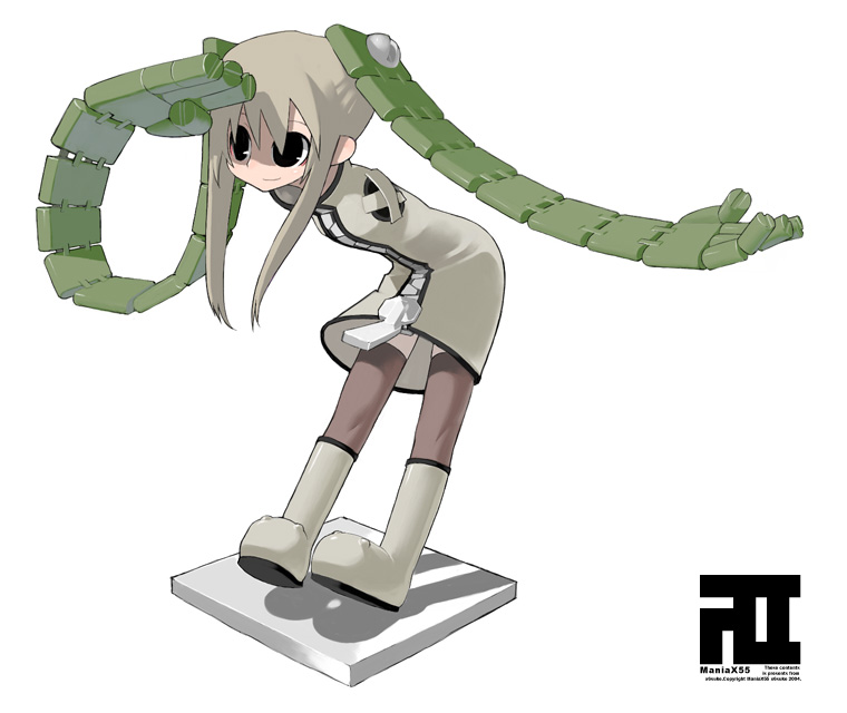 x6suke, armless-robot-chan, original, 1girl, android, female focus, solo, thighhighs