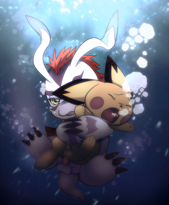 Rule34 – If it exists, there is porn of it / kinglom, gomamon, pichu / 45284