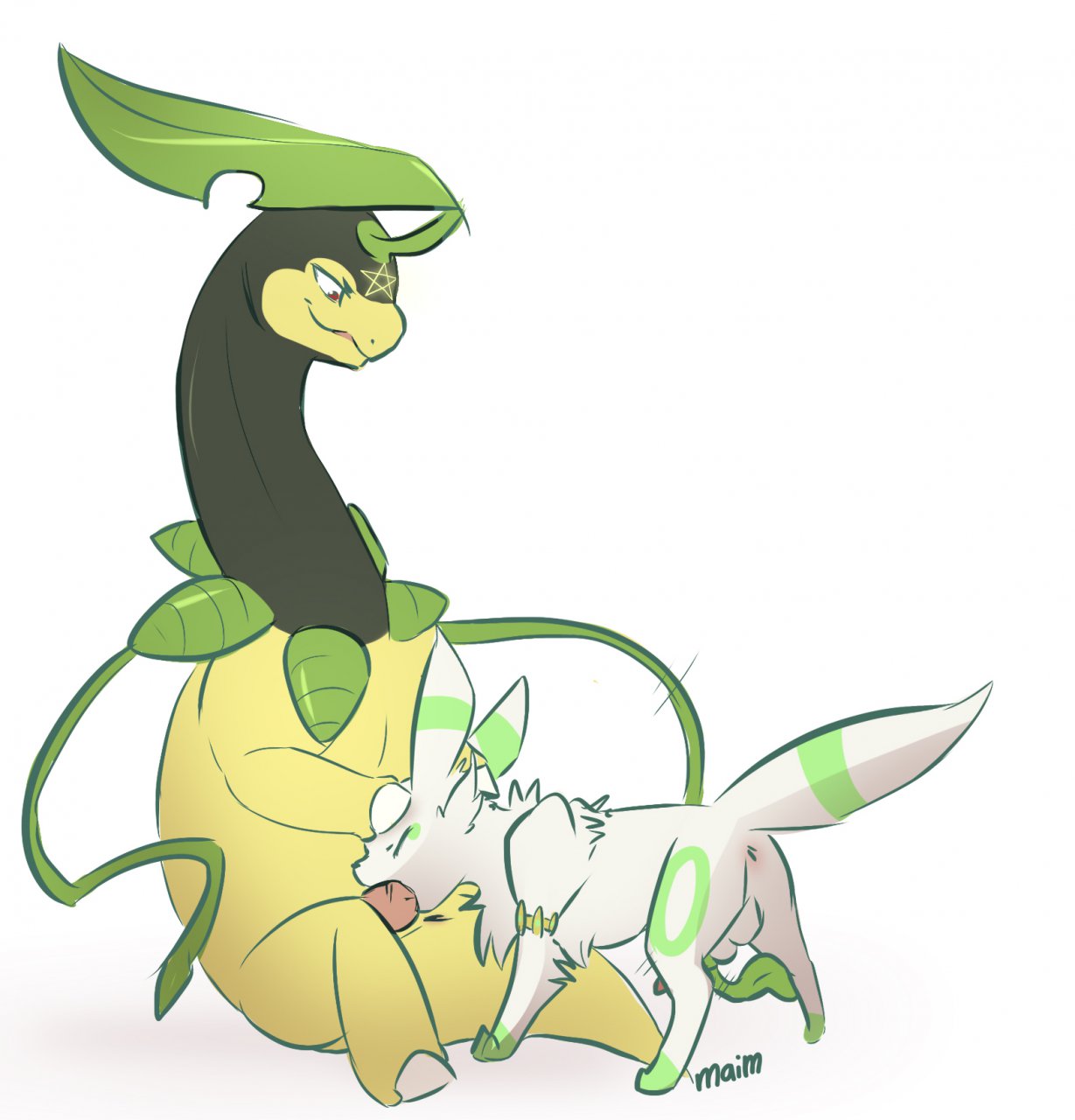 Rule34 – If it exists, there is porn of it / maim, bayleef, nicobay, umbreon / 45573
