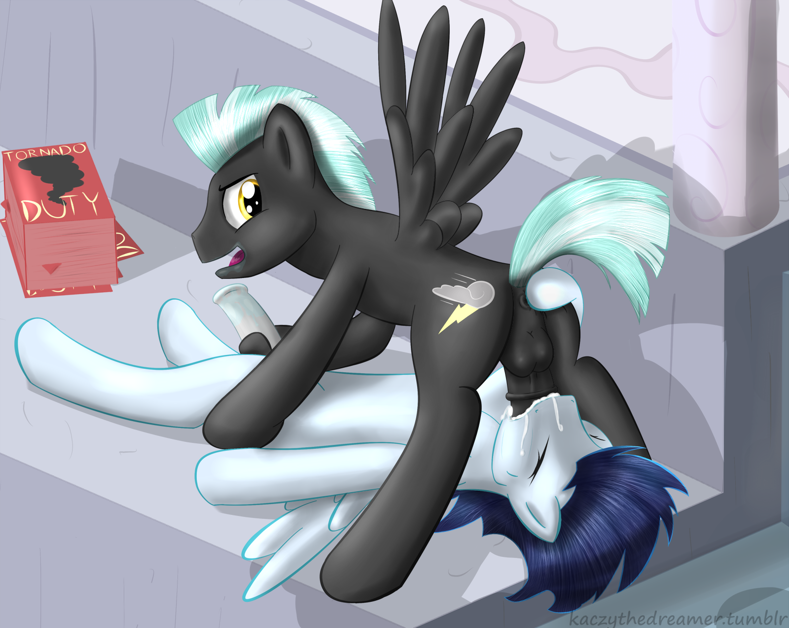 Rule34 – If it exists, there is porn of it / kaczy, soarin (mlp), thunderlane (mlp), wonderbolts (mlp) / 46489