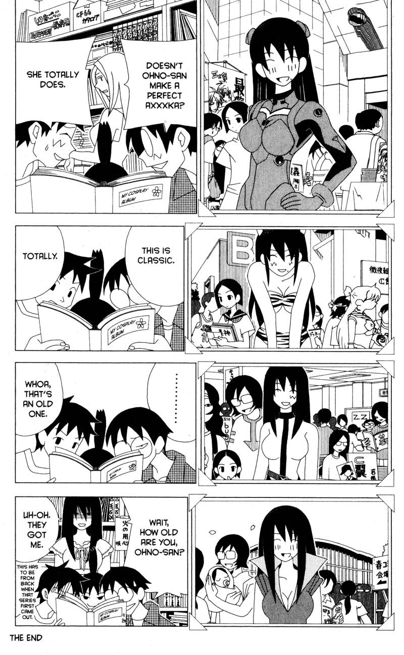 kumeta kouji, arai chie, kasukabe saki, lum, madarame harunobu, mori yuki, nanbara chizuru, oka megumi, oono kanako, souryuu asuka langley, choudenji robo combattler v, genshiken, neon genesis evangelion, saiyuki, sayonara zetsubou sensei, uchuu senkan yamato, urusei yatsura, 1980s (style), hard-translated, highres, third-party edit, translated, 1970s (style), 1990s (style), 6+boys, 6+girls, aged down, animal print, blush, bob cut, comic, cosplay, creator connection, crossover, gloves, greyscale, lum (cosplay), monochrome, mori yuki (cosplay), multiple boys, multiple girls, oldschool, pornography, retro artstyle, souryuu asuka langley (cosplay), sweatdrop, tiger print, time paradox, yaoi (object), you gonna get raped