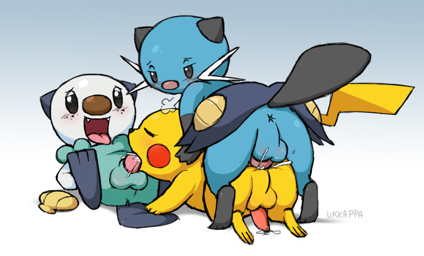 Rule34 – If it exists, there is porn of it / ukkappa, dewott, oshawott, pikachu / 47385