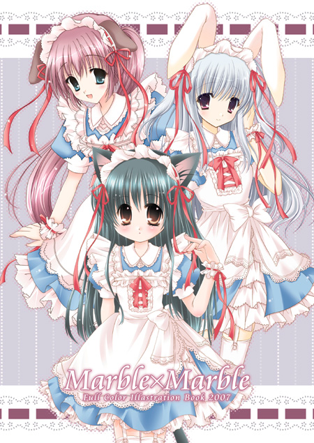 hasekura chiaki, yukiwo, original, animal ears, cat ears, dog ears, maid, rabbit ears