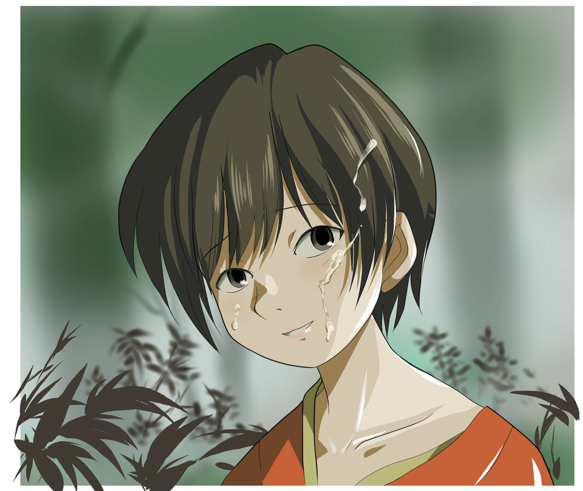 nekorin, renzu (mushishi), mushishi, highres, tagme, cum, solo