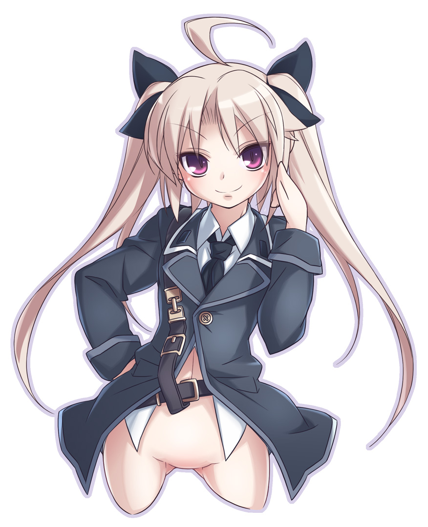 akinoko, original, tagme, bottomless, smile, solo, twintails