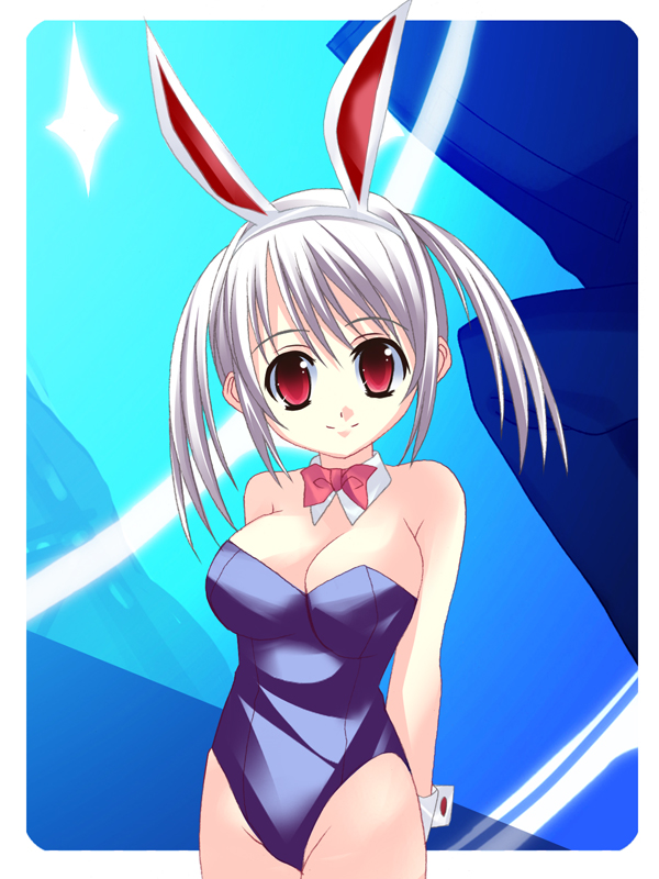 yuzuki furon, original, 1girl, animal ears, bare legs, fake animal ears, female focus, leotard, playboy bunny, rabbit ears, solo