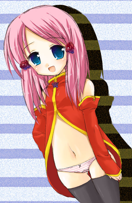 akino ochiba, elbow gloves, gloves, lowleg, lowleg panties, panties, solo, thighhighs, underwear