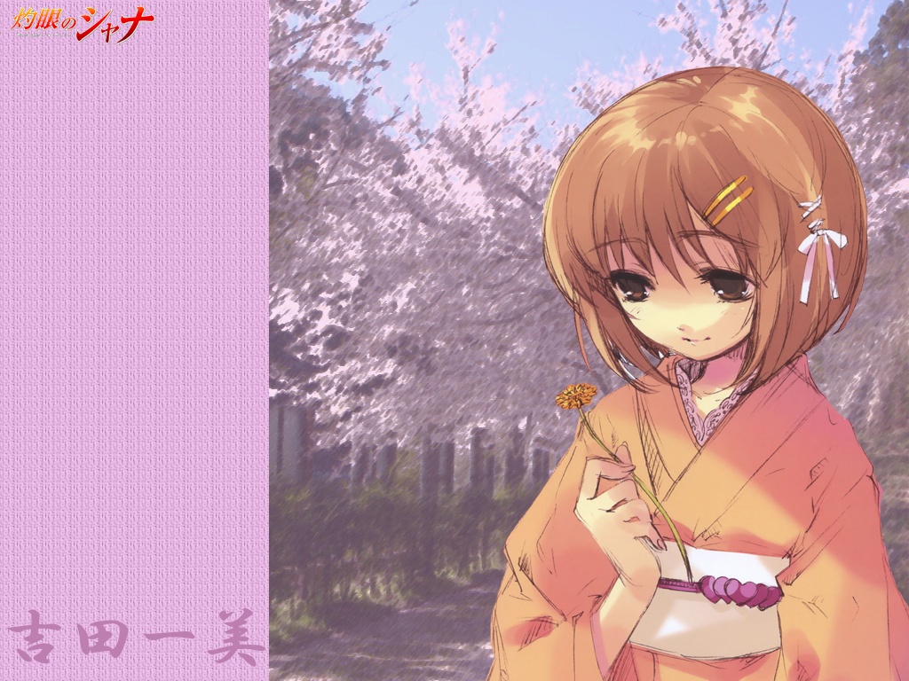 ito noizi, yoshida kazumi, shakugan no shana, 00s, japanese clothes, kimono, lace, solo
