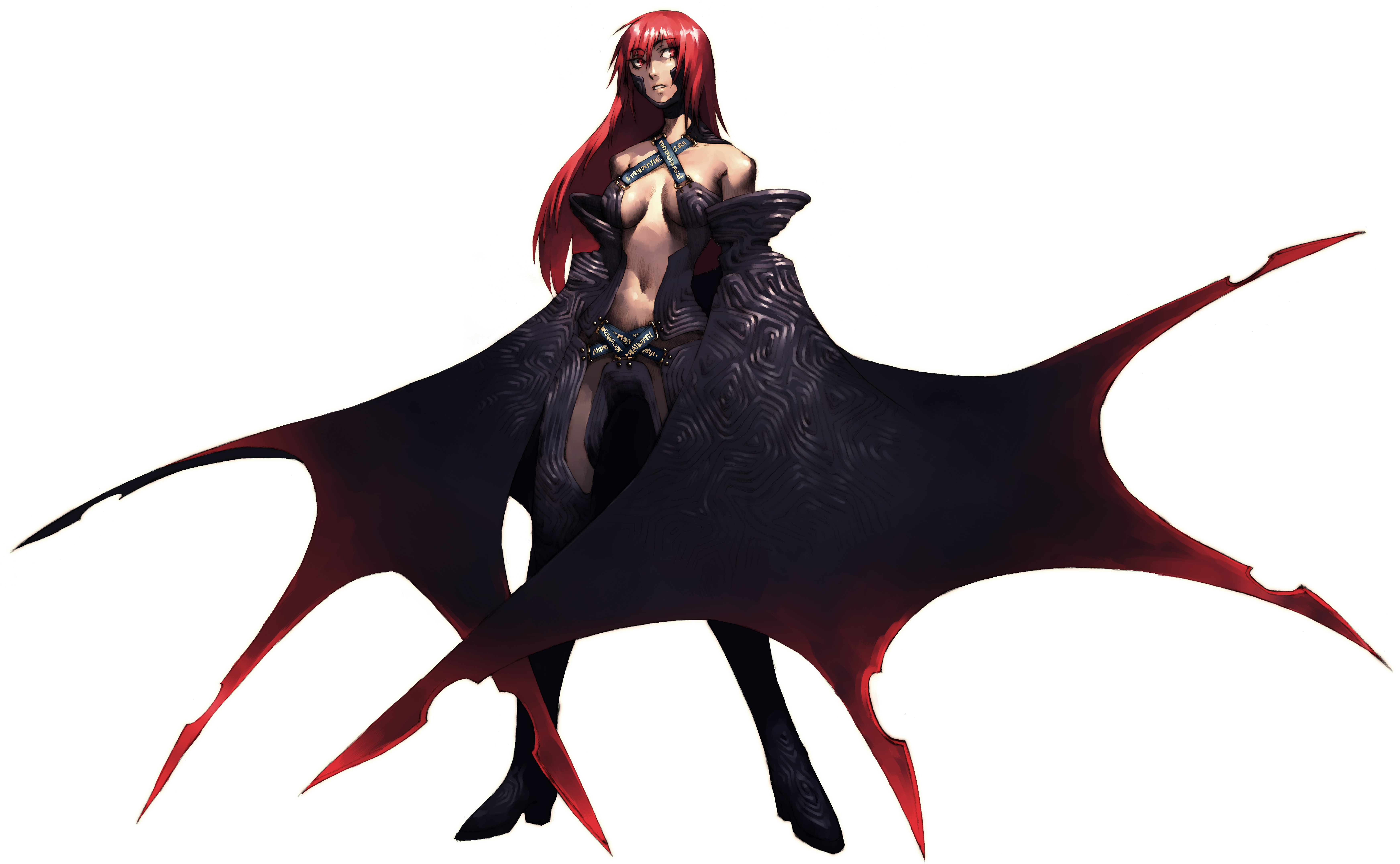 soejima shigenori, nebula (stella deus), stella deus:the gate of eternity, absurdres, highres, 1girl, female focus, red hair, solo
