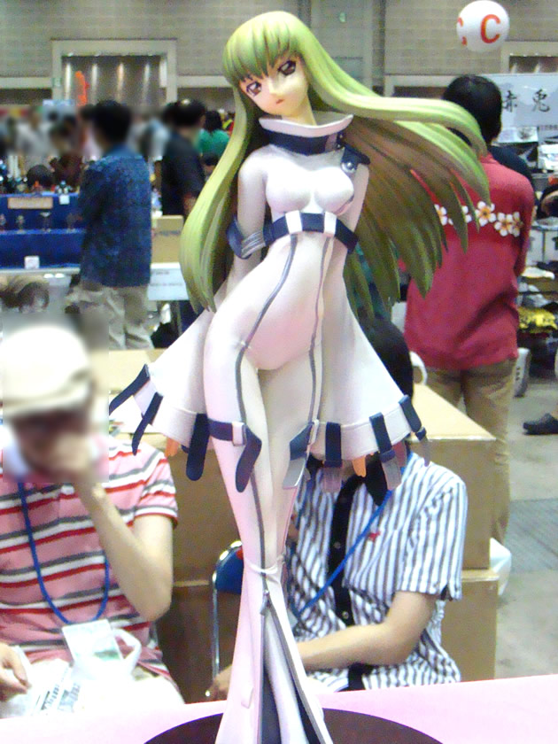 c.c., code geass, wonder festival, wonder festival 2007, photo (medium), 00s, figure, green hair, long hair, solo