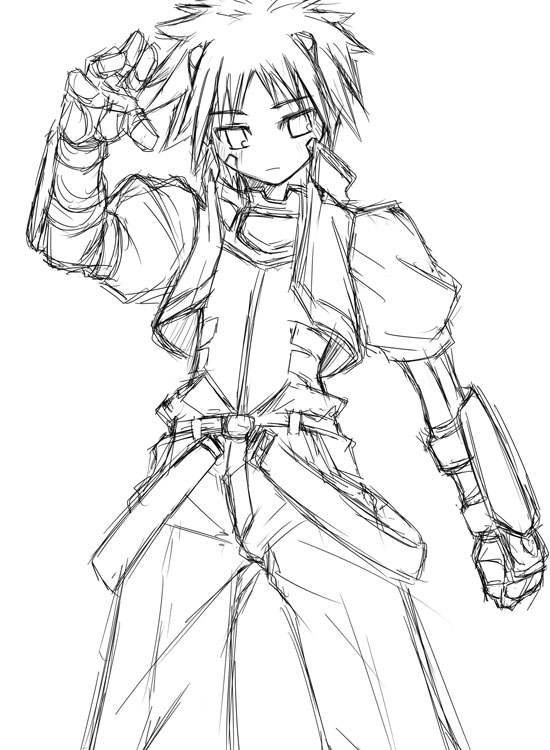 numbers (nanoha), otto (nanoha), lyrical nanoha, mahou shoujo lyrical nanoha, mahou shoujo lyrical nanoha strikers, 00s, 1girl, female focus, greyscale, monochrome, reverse trap, solo